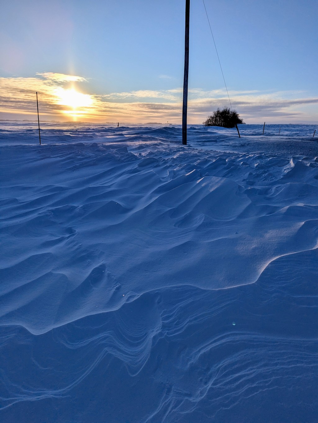 snow drifts